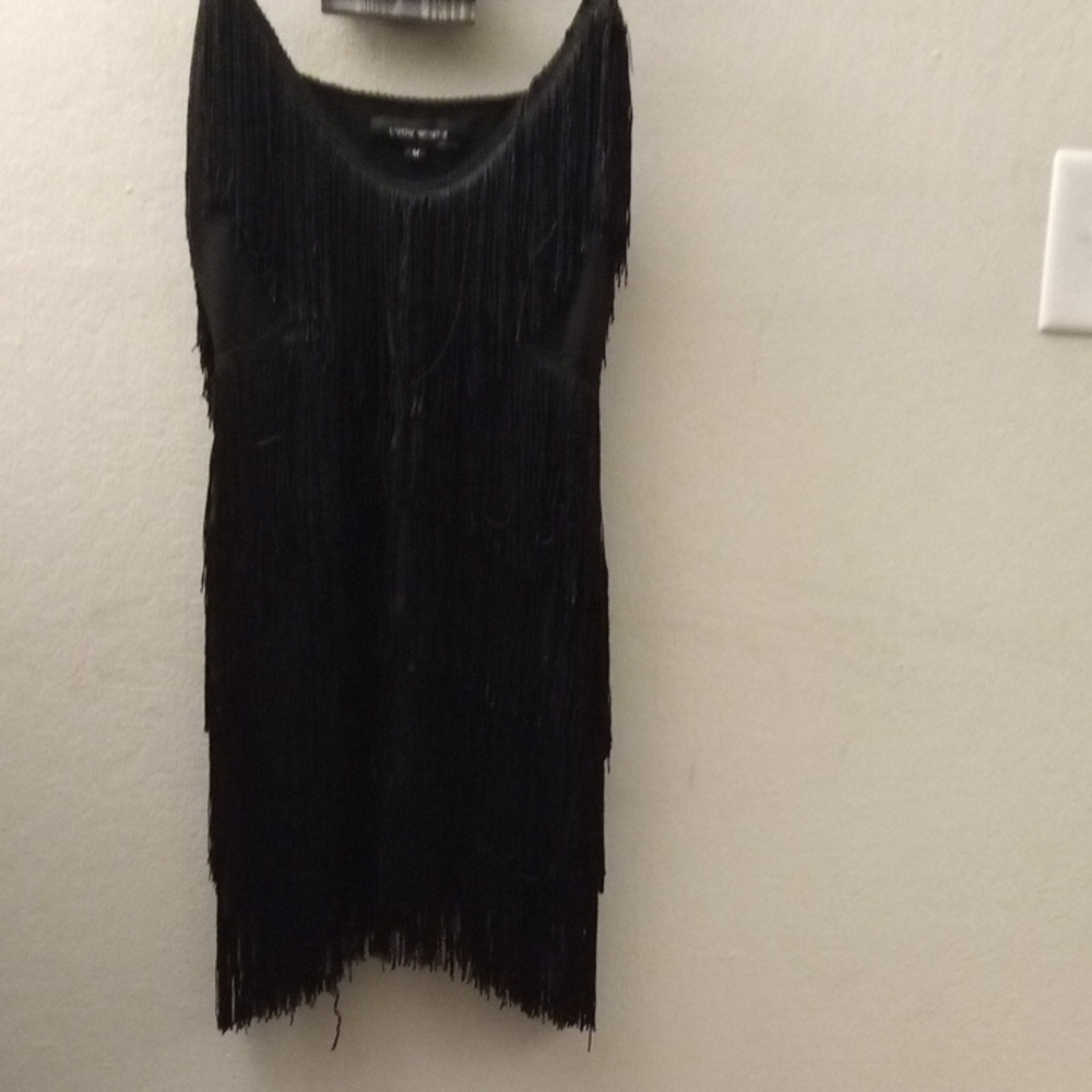 Black Sequin Embellished Mini Dress